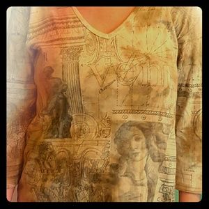 Glima vintage Italian Venus theme shirt